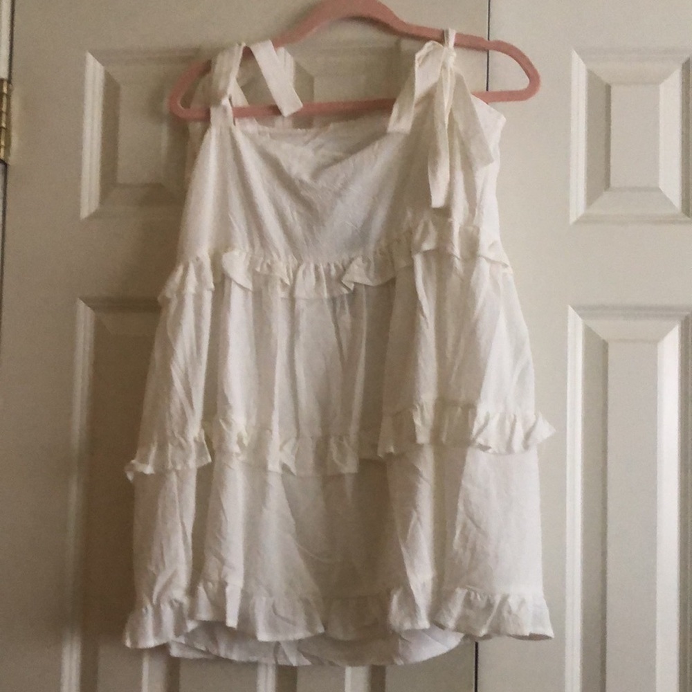 Knot Strap Layered Hem Cami Dress - Picture 2 of 3